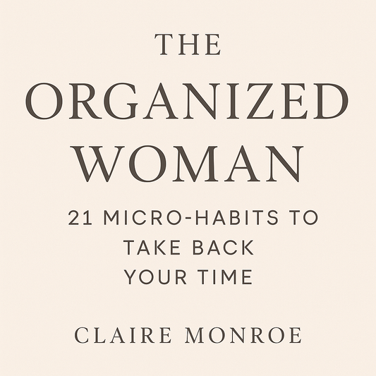 🧘♀️ The Organized Woman: 21 Micro-Habits to Take Back Your Time (Without Burning Out)