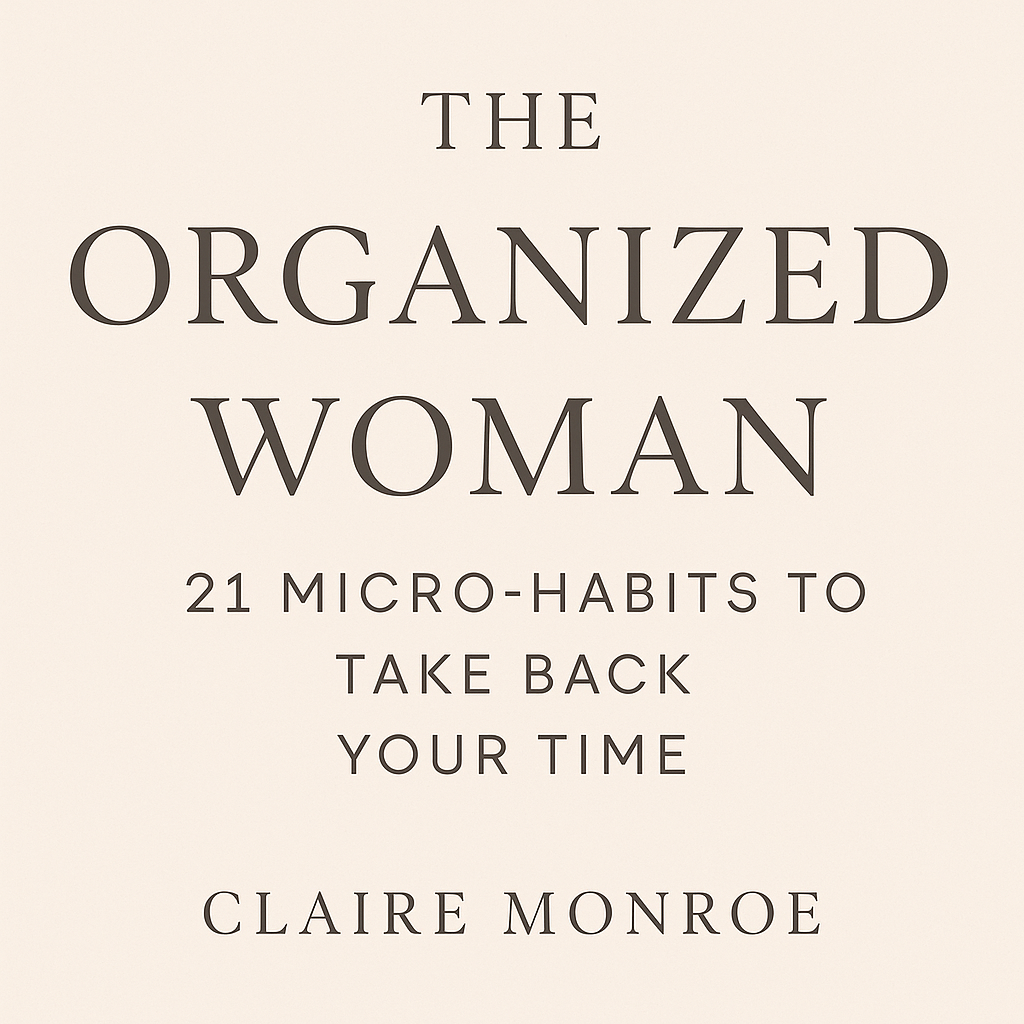 🧘‍♀️ The Organized Woman: 21 Micro-Habits to Take Back Your Time (Without Burning Out)